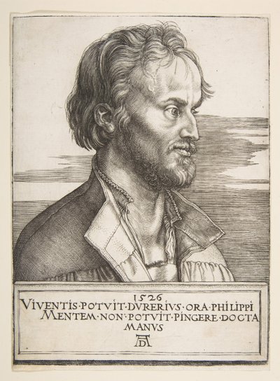 Philip Melanchthon, 1526. de Albrecht Dürer