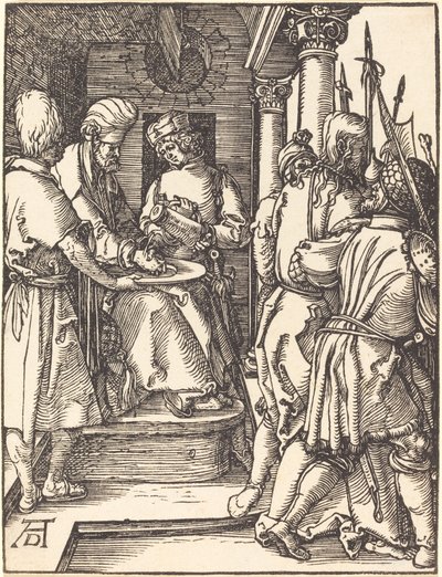 Pilatos lavando as mãos de Albrecht Dürer