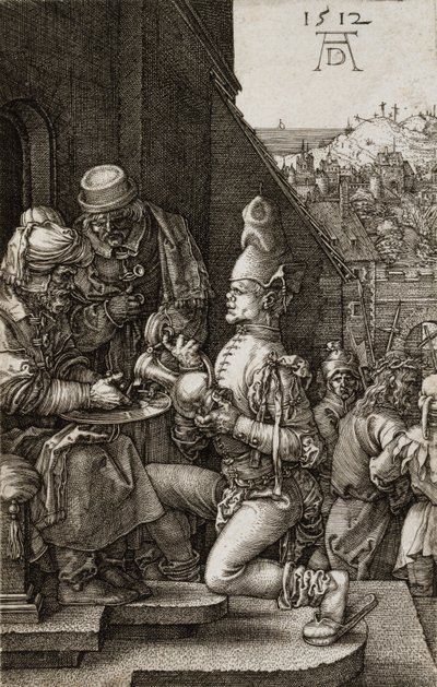 Pilatos lavando as mãos da paixão, 1512 de Albrecht Dürer