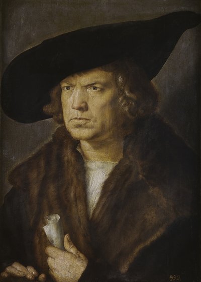 Retrato de um homem desconhecido de Albrecht Dürer