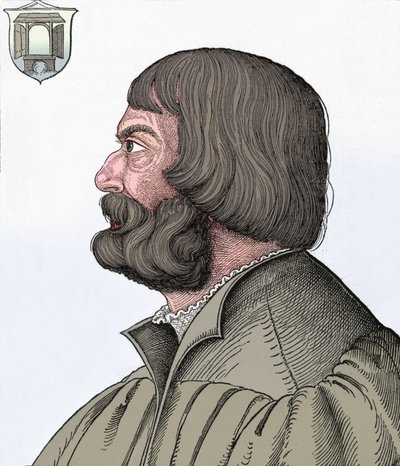 Retrato de Albrecht Durer, 1527, 1906 de Albrecht Dürer
