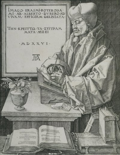 Retrato de Erasmus, 1526 de Albrecht Dürer