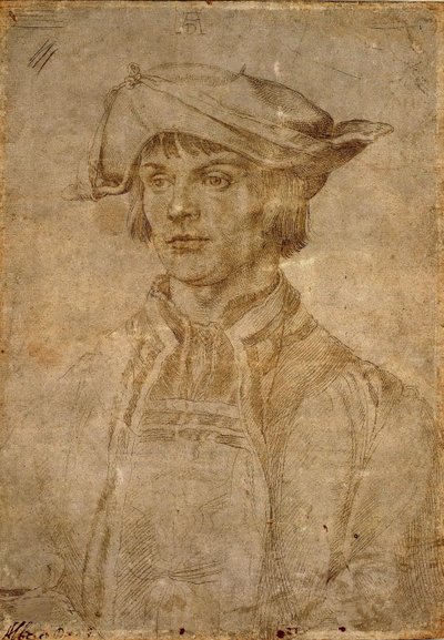 Retrato de Lucas van Leyden, 1521. de Albrecht Dürer