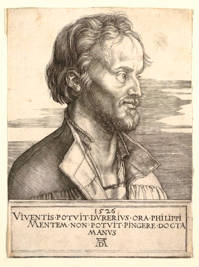 Retrato de Philip Melanchthon de Albrecht Dürer