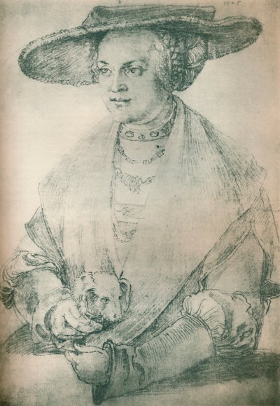 Retrato de uma senhora, c1500-1520, 1903 de Albrecht Dürer
