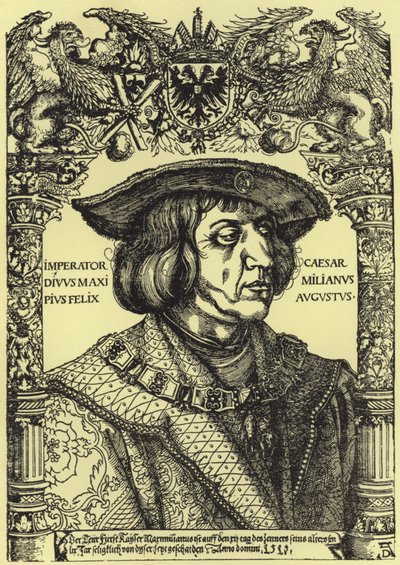 Retrato do Imperador Maximiliano de Albrecht Dürer