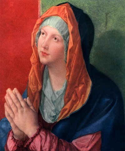 Maria Rezando, 1518, 1936 de Albrecht Dürer