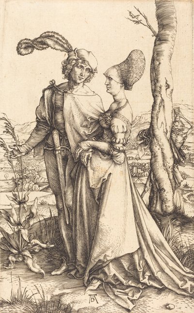 Passeio, c. 1497. de Albrecht Dürer
