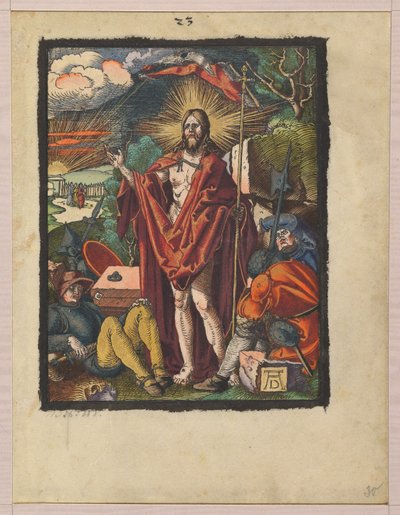 Ressurreição, de "A Pequena Paixão em Xilogravura" de Albrecht Dürer