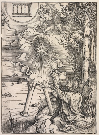 Revelação de São João: São João Devorando os Livros, 1511. de Albrecht Dürer