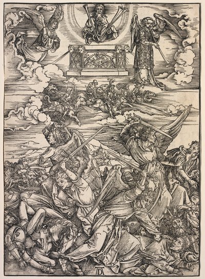 Revelação de São João: Os quatro anjos destruidores de Albrecht Dürer