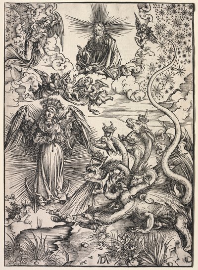 Revelação de São João: A Mulher Vestida de Sol de Albrecht Dürer