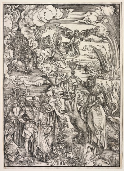 Revelação de São João: A Mulher da Babilônia, 1511. de Albrecht Dürer