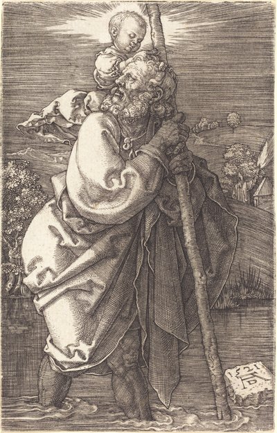 São Cristóvão Virado à Esquerda de Albrecht Dürer