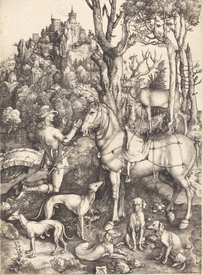 Santo Eustáquio, c. 15001501. de Albrecht Dürer