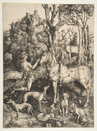 Santo Eustáquio, c. 1501. de Albrecht Dürer