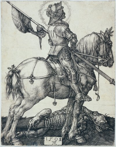 São Jorge a cavalo (Bartsch 54) de Albrecht Dürer