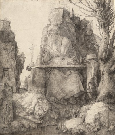 São Jerônimo pelo Salgueiro Pollard, 1512. de Albrecht Dürer