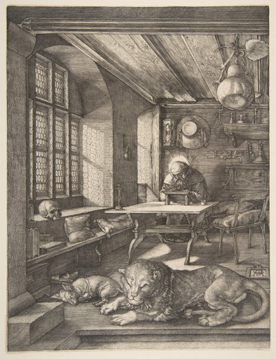 São Jerônimo em Seu Estudo, 1514. de Albrecht Dürer