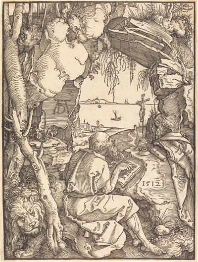 São Jerônimo em uma caverna de Albrecht Dürer