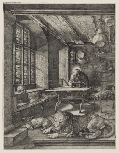 São Jerónimo no seu gabinete de estudo de Albrecht Dürer