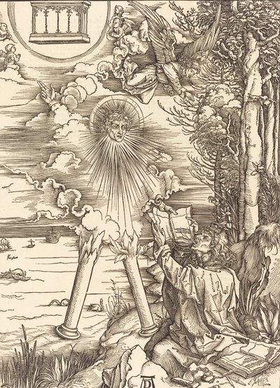 São João Devorando o Livro, 1498. de Albrecht Dürer