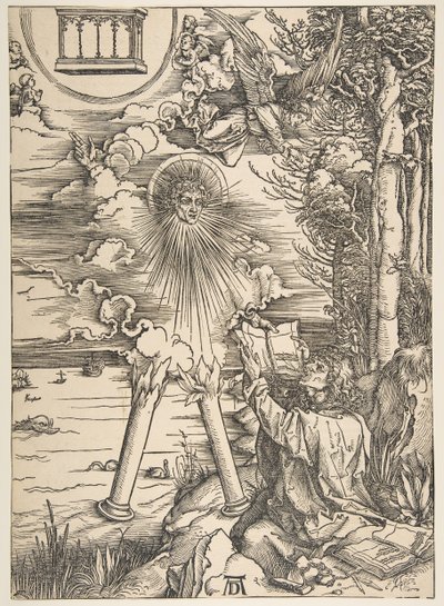 São João Engolindo o Livro, do Apocalipse, Edição Latina, 1511, 1511. de Albrecht Dürer