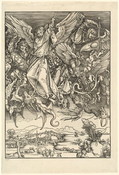 São Miguel lutando contra o dragão de Albrecht Dürer