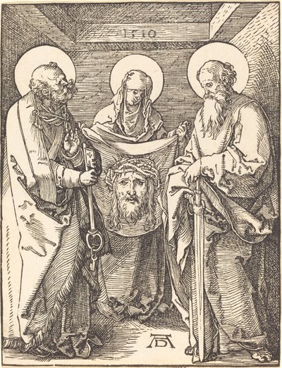 Santa Verônica entre São Pedro e São Paulo de Albrecht Dürer