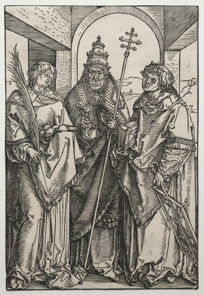Santos Stephen, Sixtus e Laurence. de Albrecht Dürer