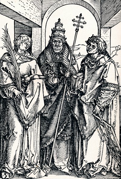 Santos Estêvão, Sisto e Lawrence, 1508 1906 de Albrecht Dürer