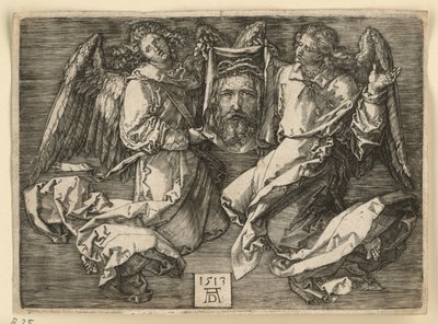 Véu de Verónica, sustentado por dois anjos de Albrecht Dürer