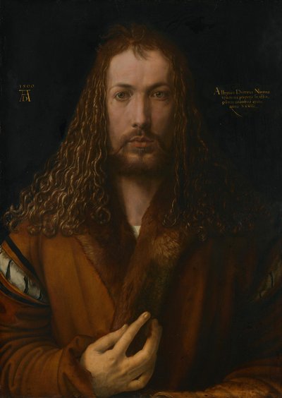 Autorretrato com manto guarnecido de pele de Albrecht Dürer