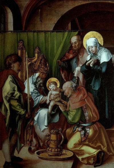 Circuncisão Polyptych de Jesus das Sete Dores, 1495-1496. de Albrecht Dürer