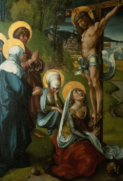 Crucificação Polyptych das Sete Dores, 1495-1496. de Albrecht Dürer