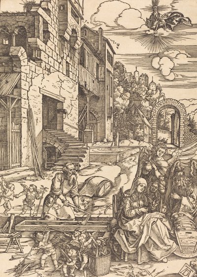 Estadia da Sagrada Família no Egito, c. 1504. de Albrecht Dürer