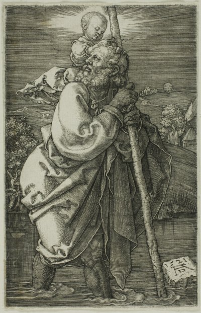 São Cristóvão Virado para a Esquerda de Albrecht Dürer