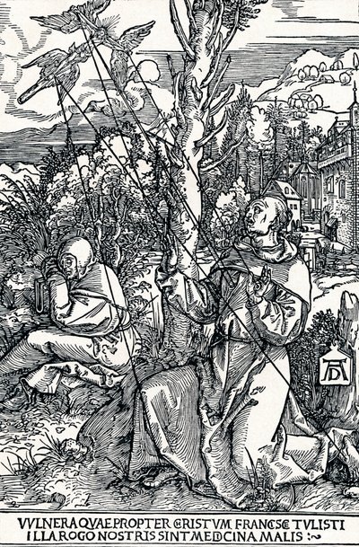 São Francisco recebendo os estigmas, 1504 1906 de Albrecht Dürer