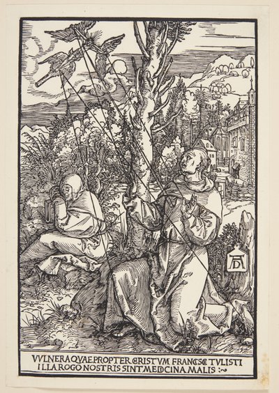 São Francisco recebendo os estigmas de Albrecht Dürer