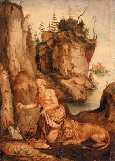 São Jerônimo e o Leão, c.1500 de Albrecht Dürer