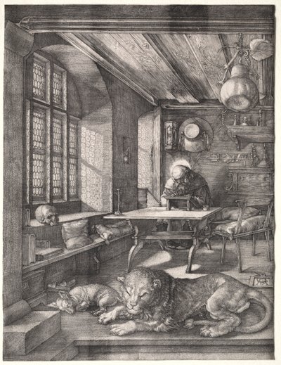 São Jerônimo em Seu Estudo, 1514. de Albrecht Dürer