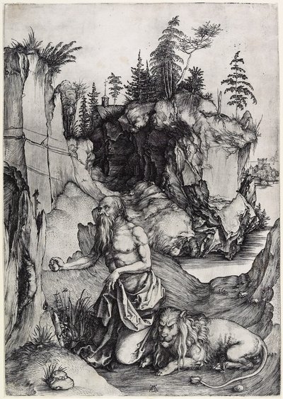 São Jerônimo em Penitência, c. 1497 de Albrecht Dürer
