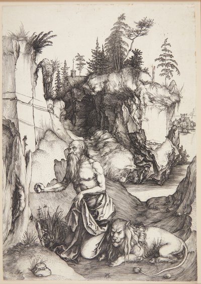 São Jerônimo penitente no deserto de Albrecht Dürer
