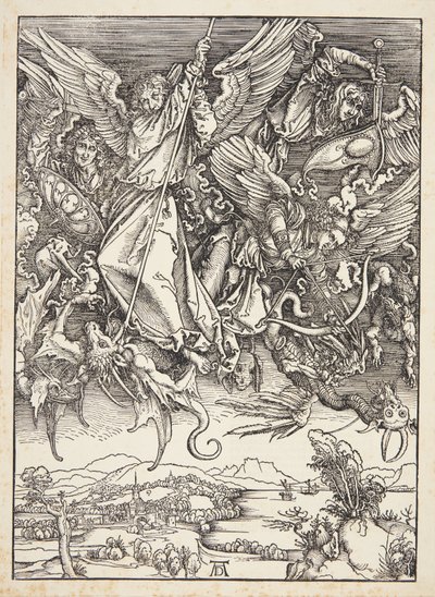 São Miguel lutando contra o dragão de Albrecht Dürer