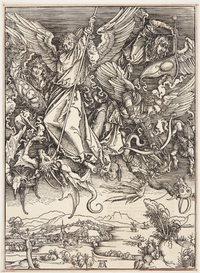 São Miguel lutando contra o dragão de Albrecht Dürer