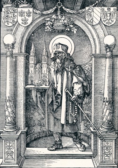 St Sebaldus no nicho, 1518 1906 de Albrecht Dürer