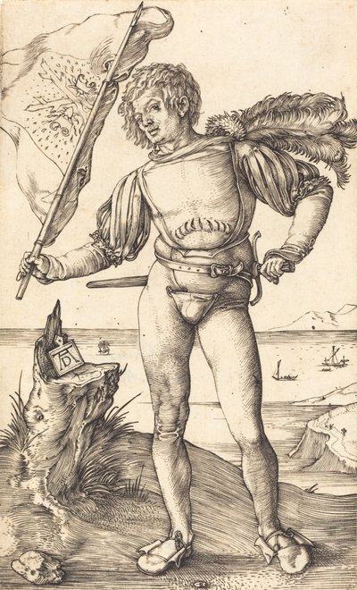 Portador padrão, c. 15021503. de Albrecht Dürer
