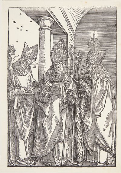 Sts. Nicholas, Ulrich e Erasmus de Albrecht Dürer