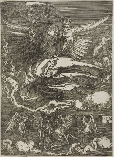 Sudário espalhado por um anjo de Albrecht Dürer