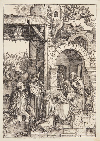 A adoração dos magos de Albrecht Dürer